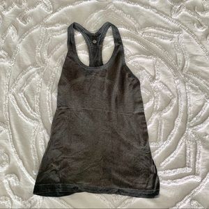 Lululemon Grey Racerback Running Top